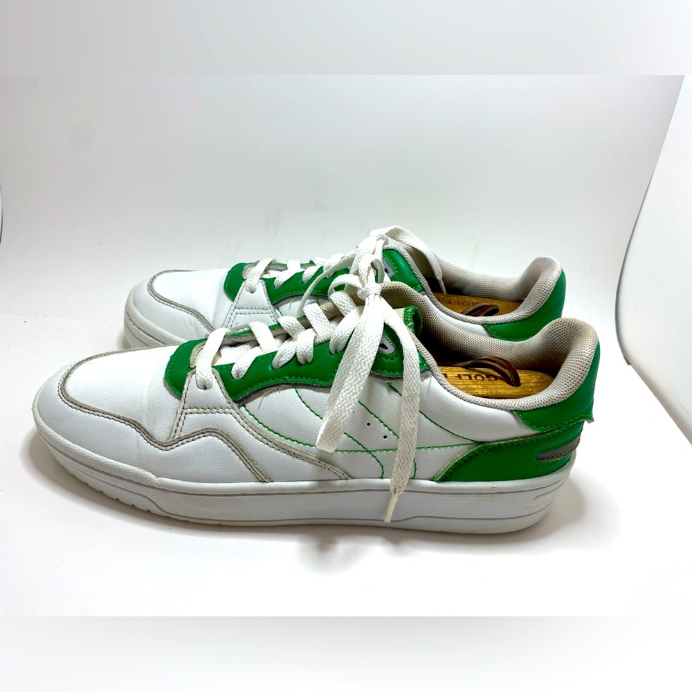 Zara Contrasting Color Leather Sneakers Sz 8